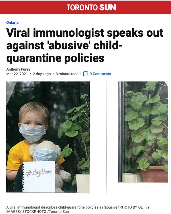 Viral immunologist speaks out against 'abusive' child