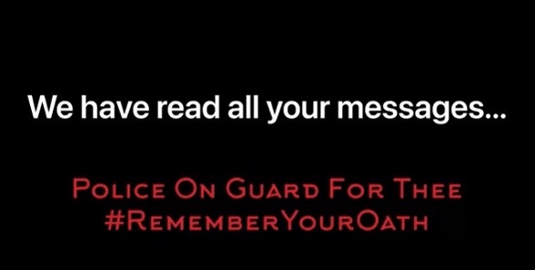Police on Guard for Thee’s We have read all your messages Video