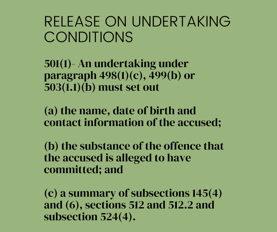 When an accused Person must be released