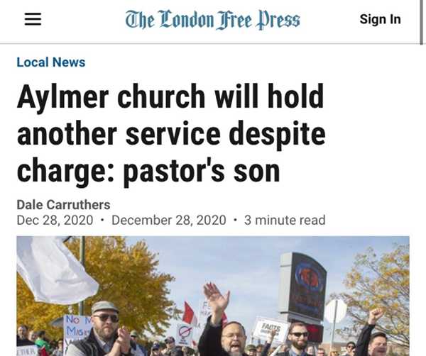 Charter of Rights - Guaranteed Freedom of Religion