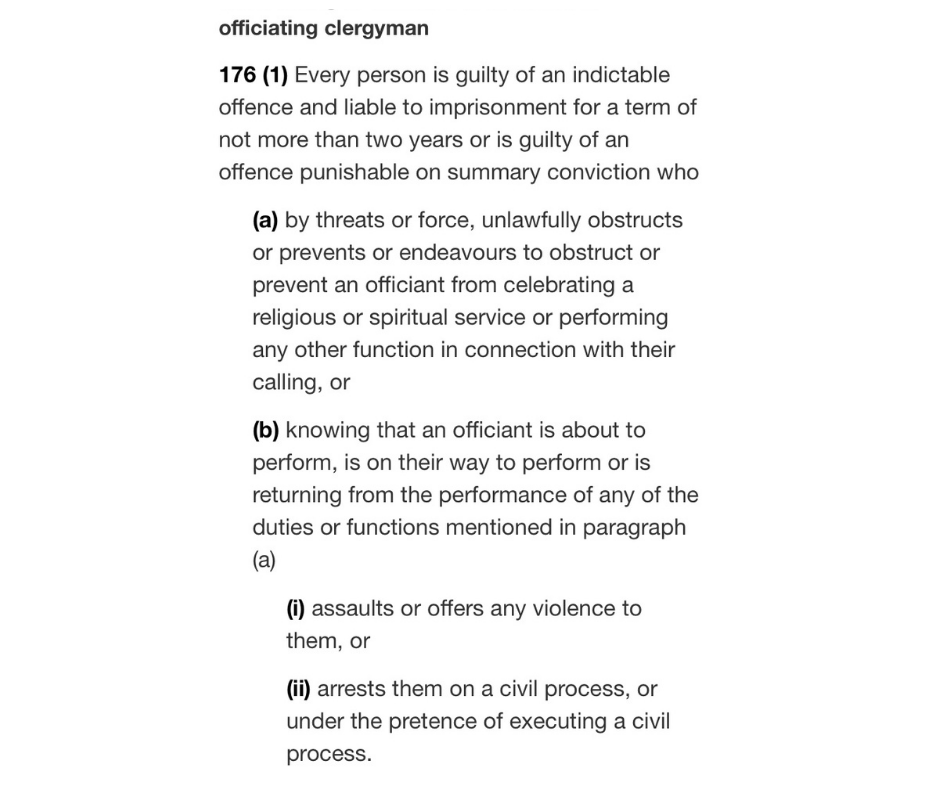 Charter of Rights - Guaranteed Freedom of Religion