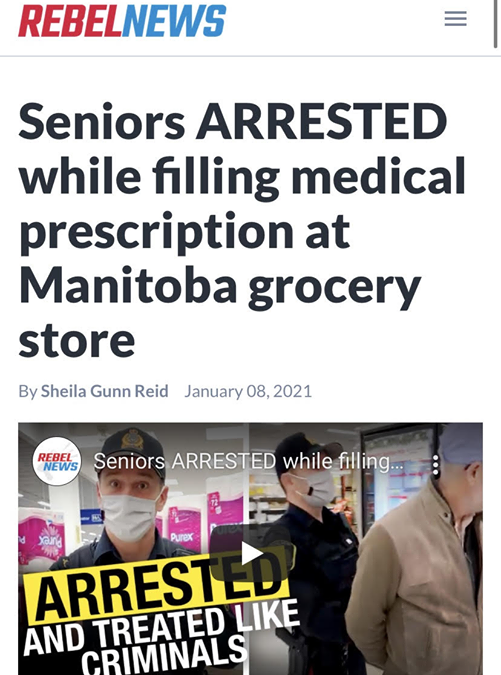 Seniors Arrested while filing Medical Prescription at Grocery Store