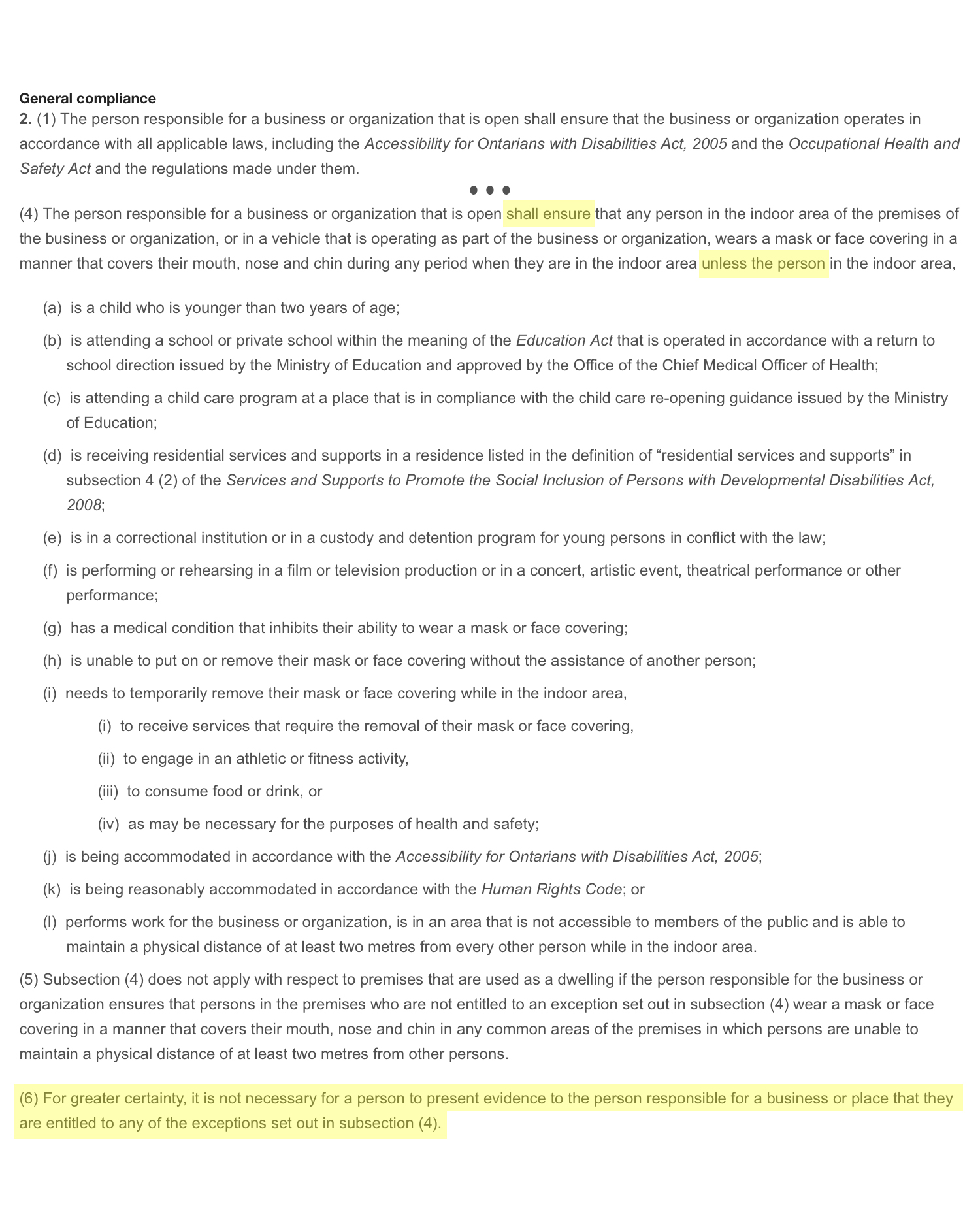 St Thomas Stay at Home Order, compare to Ontario Regulations