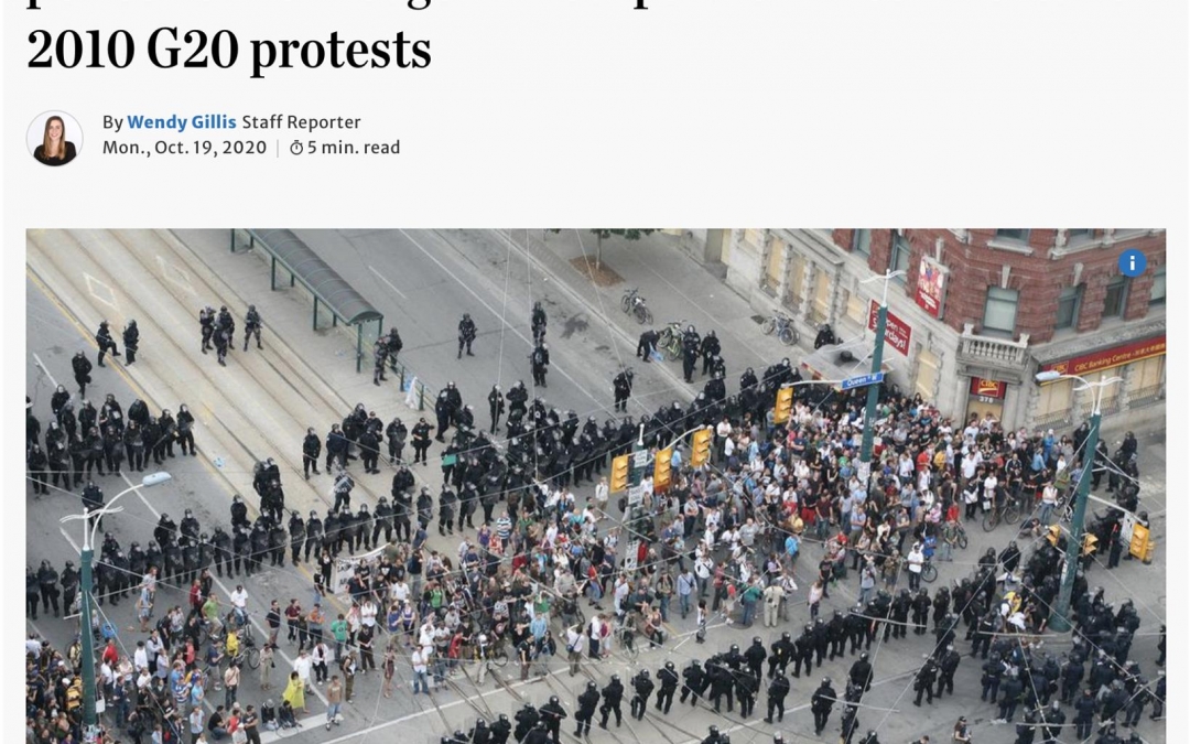 Will History Repeat Itself? Remember when Toronto Police acknowledged Mass Arrests at G20 were unacceptable?