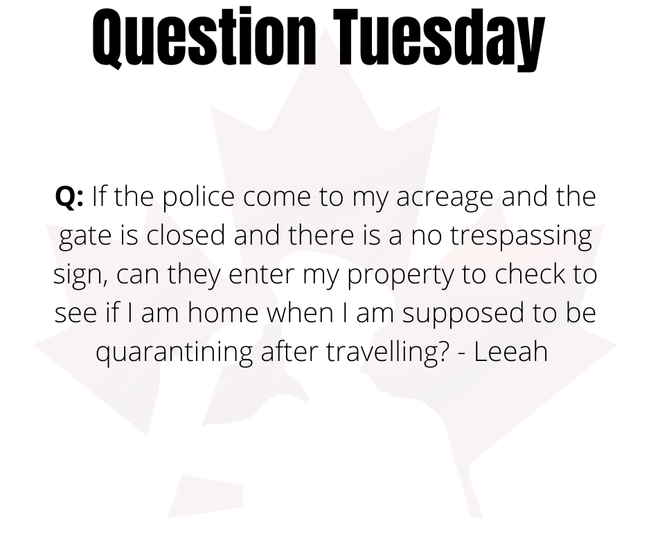 Question Tuesday April 20th