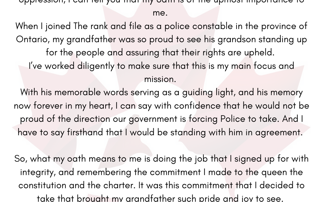 What our Oath means to Us