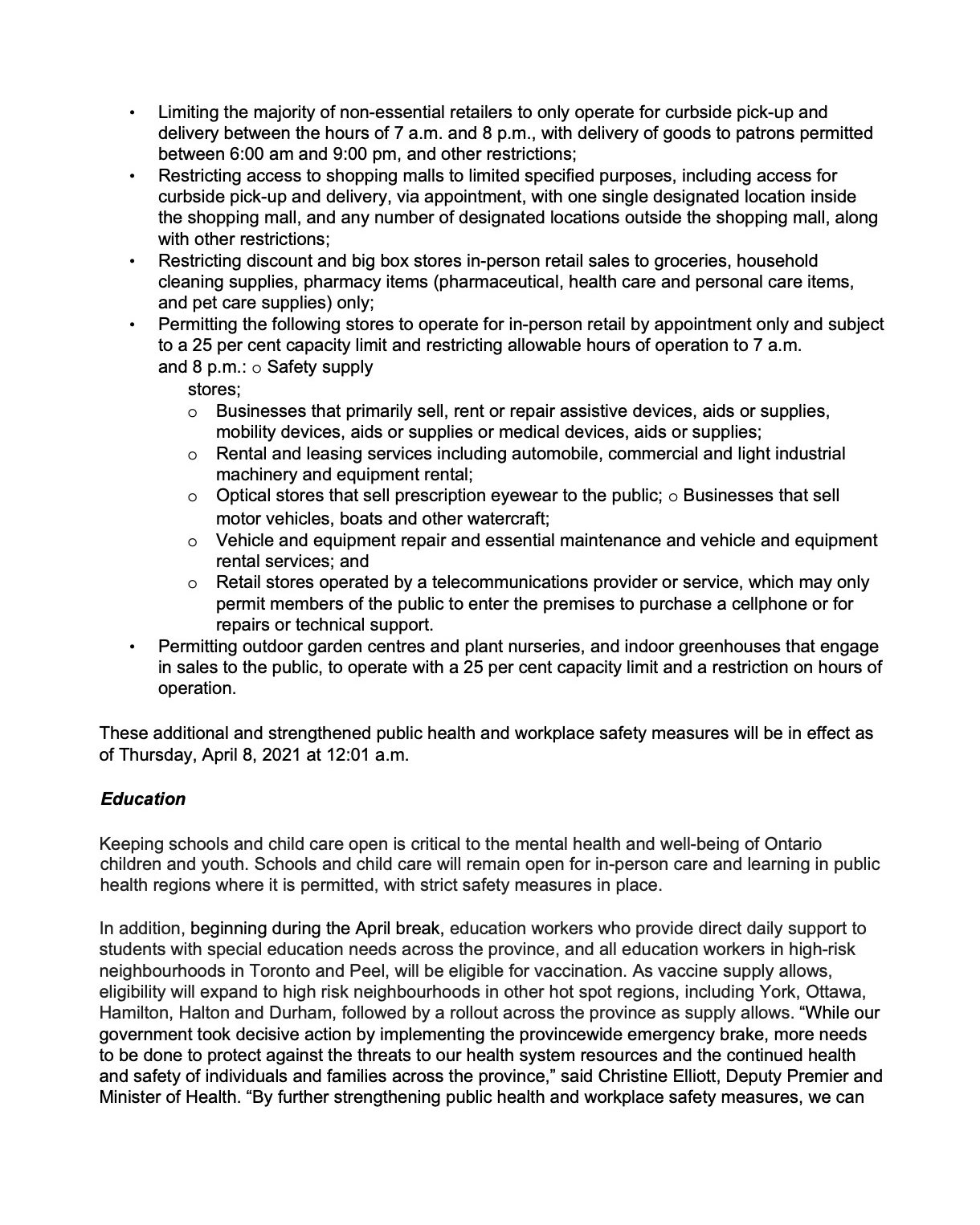 Stay at Home Order issued April 8th Image 2