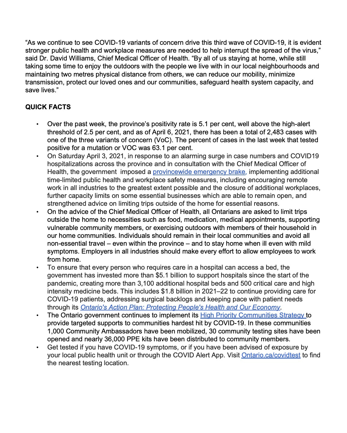 Stay at Home Order April 8th Image 4