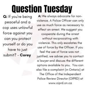 Question Tuesday June 1st 