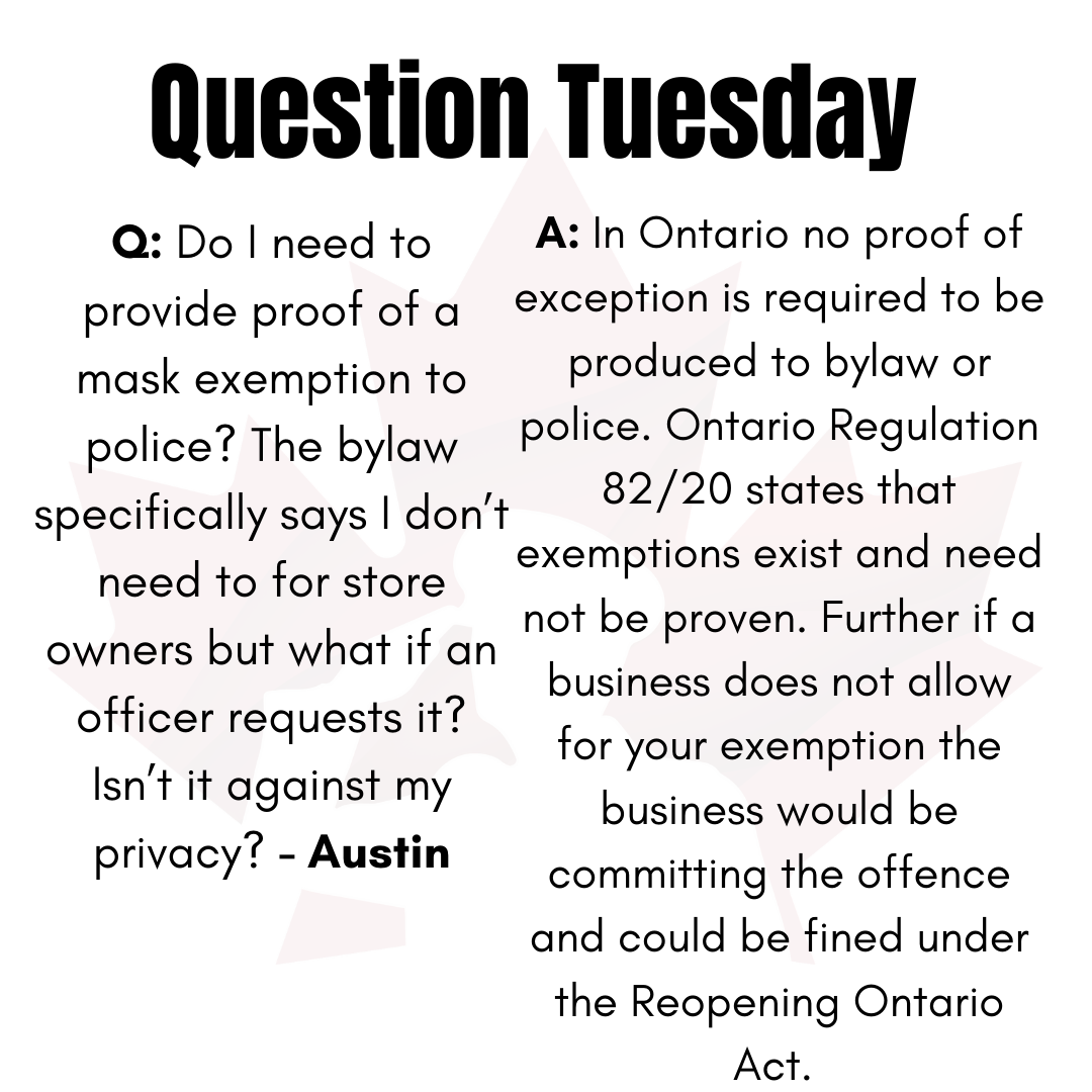Question Tuesday May 11th
