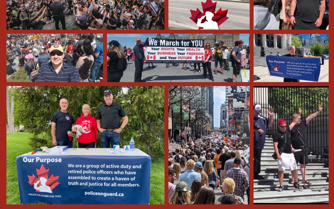 Police on Guard’s Freedom Rally’s across Canada May 15th, 2021
