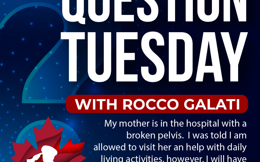 Question Tuesday with Rocco – My mother is in the hospital, Is there a way around that to visit her without being tested?