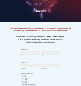Donation Page is Now Live 