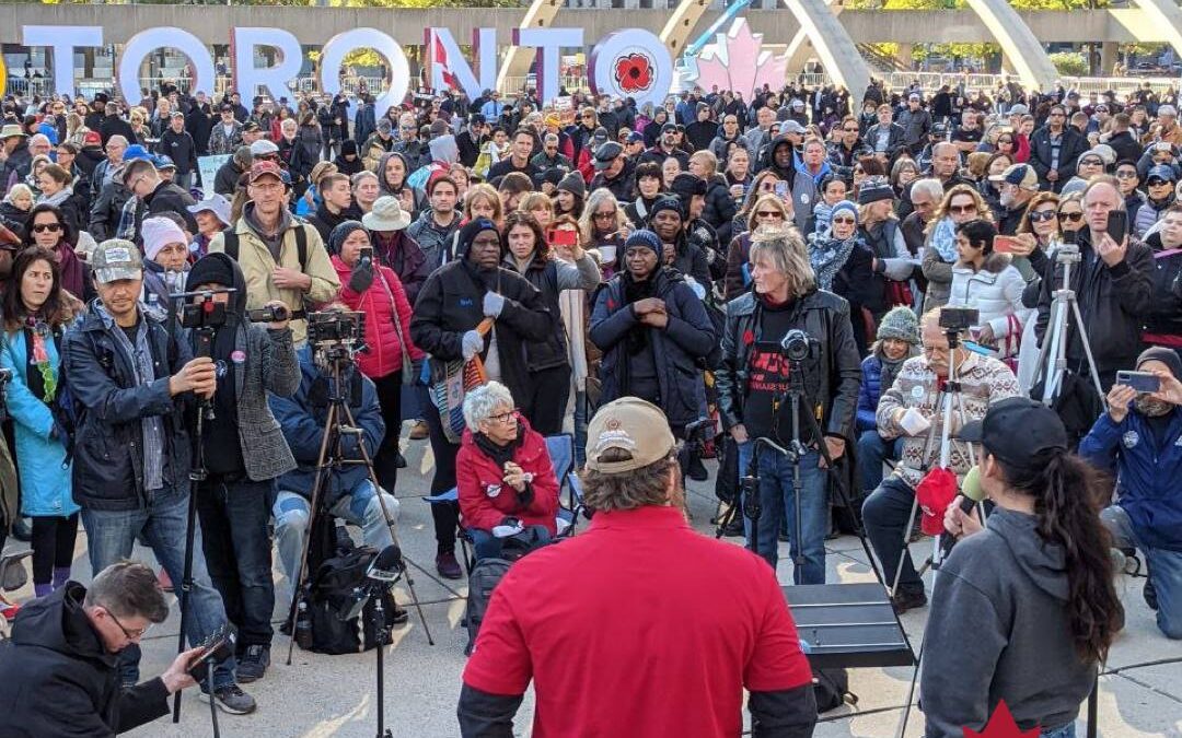 Freedom Over Fear Rally – Police on Guard