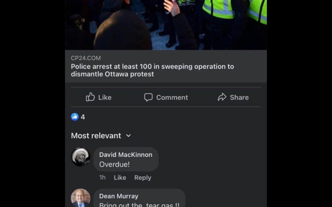 Facebook Post by Active Staff Sergeant