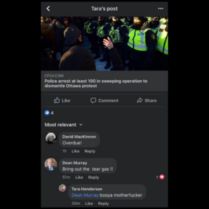 Facebook Post by Active Staff Sergeant 