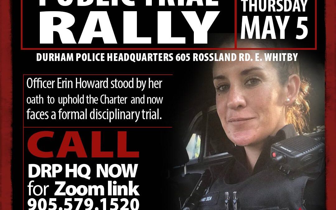 Call to Action – Support Constable Erin Howard