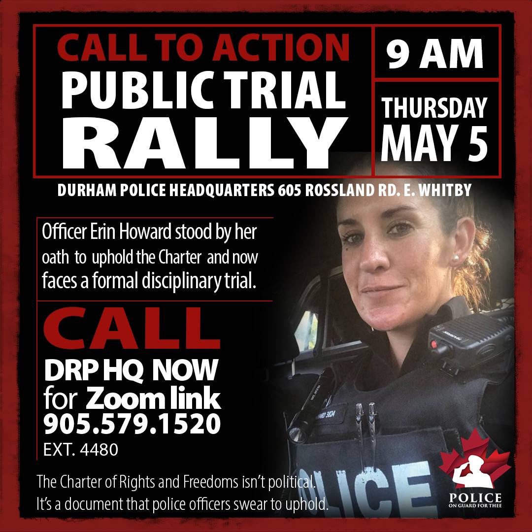 Call to Action – Support Constable Erin Howard