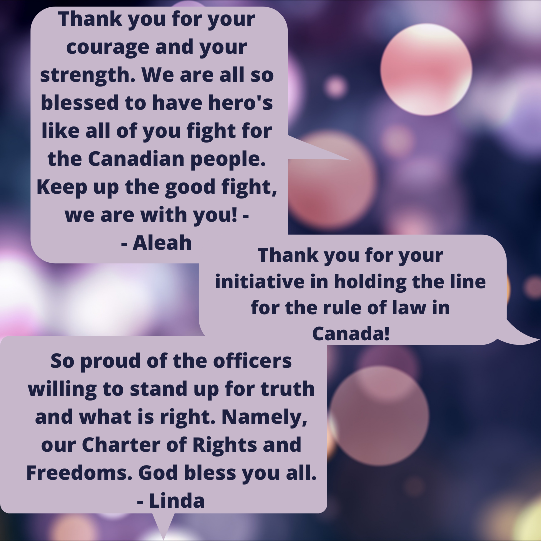 Comments of Support from our Donors