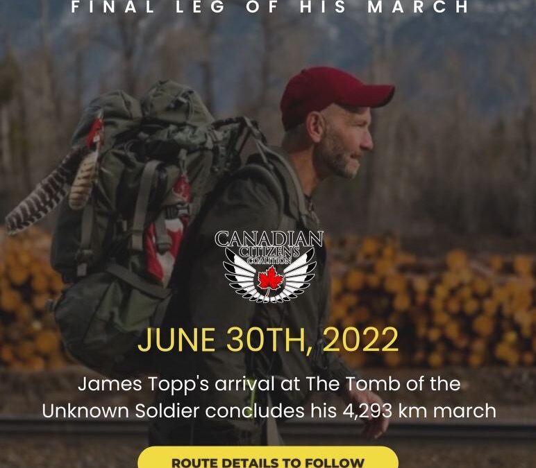 Citizens, Join James Topp on the Final Leg of his March