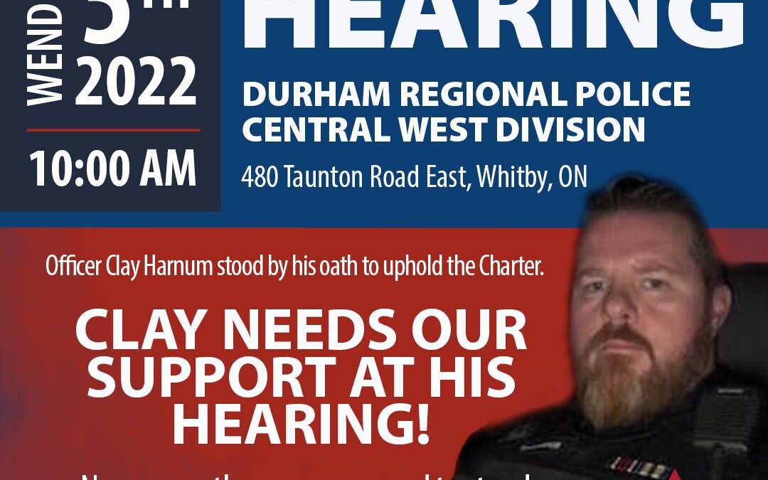 Support our Active Police Officers – Constable Clay Harnum