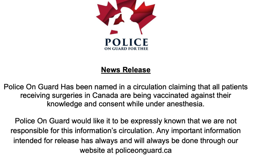 Statement from Police on Guard Addressing Rumours Circulating