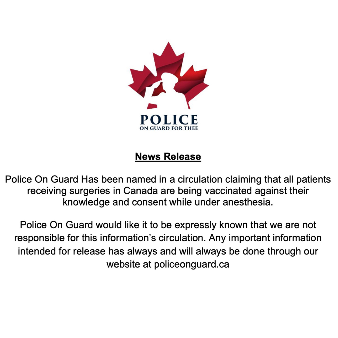 Statement from Police on Guard Addressing Rumours Circulating