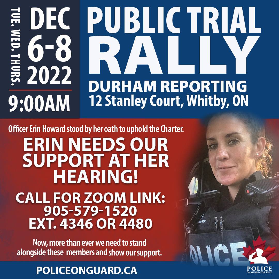 Let’s Support our Active Police Officers – Constable Erin Howard