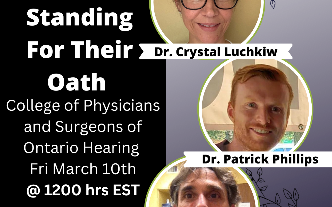 Ontario Doctors to Argue For An End To Prosecutions Based on Ruling That Covid-19 Restrictions Were Merely a Recommendation