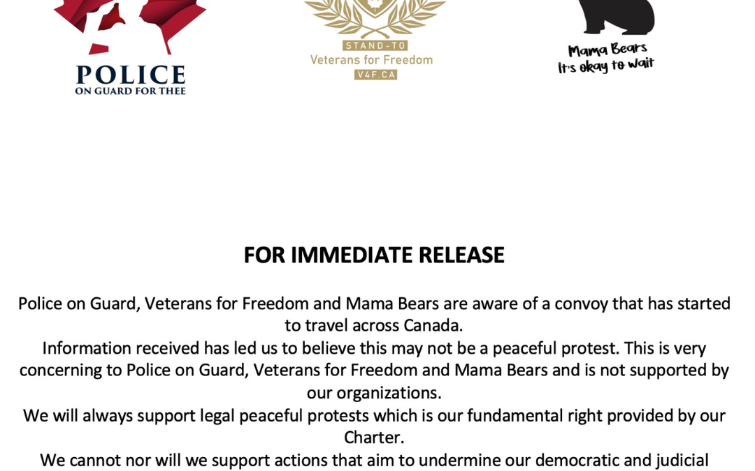 News Release- Convoy Travelling Across Canada September 2023