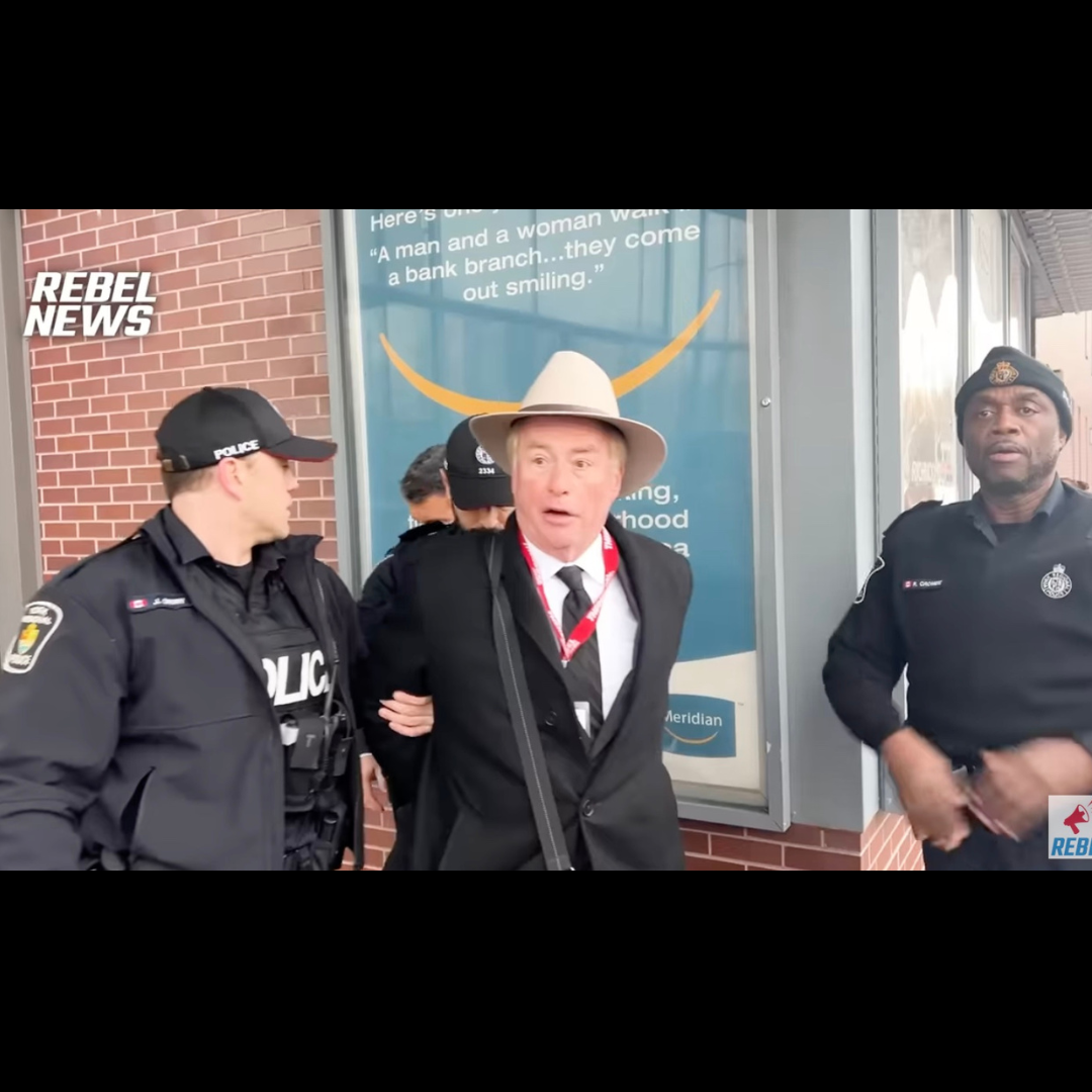 David Menzies of Rebel News Arrested for Assault After Questioning Minister of Finance, Chrystia Freeland