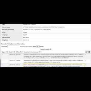 Government Files Motion to Appeal Justice Mosley's Decision Over Emergencies Act Ruling