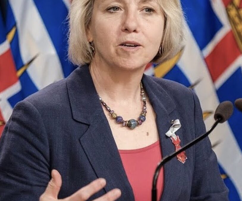 Bonnie Henry, BC’s Provincial Health Officer Drops Vaccine Mandate for Health Care Workers