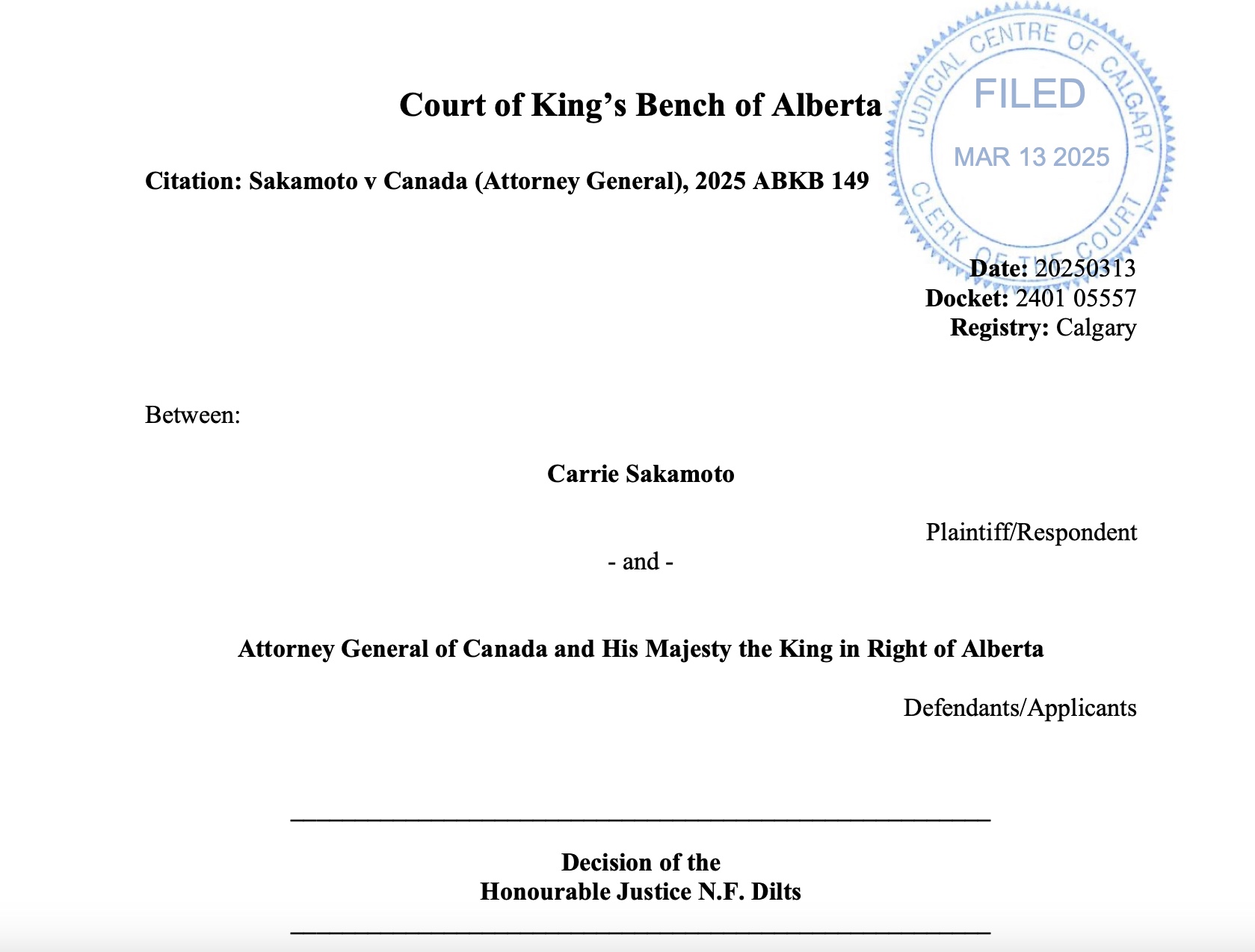 Judge Denies Governments Request for Application to Strike Prior to Certification Hearing in Potential Class-Action Lawsuit